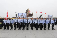 空港新城亮相新中國成立70周年大慶安保維穩誓師暨反恐實戰演練