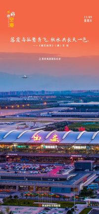 你好·空港丨落霞與孤鶩齊飛，秋水共長天一色